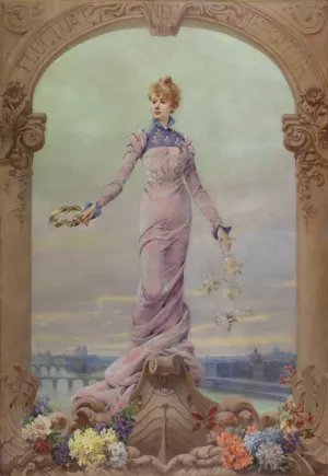 Allegorie de la Ville de Paris by Louise Abbema Oil Painting