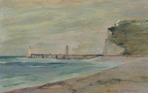 Paysage de plage, Fecamp by Louise Abbema Oil Painting