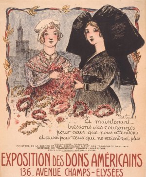 Exposition des dons americains by Louis Abel-Truchet Oil Painting