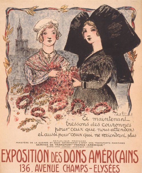 Exposition des dons americains  by Louis Abel-Truchet - Hand-Painted Oil Painting Reproduction