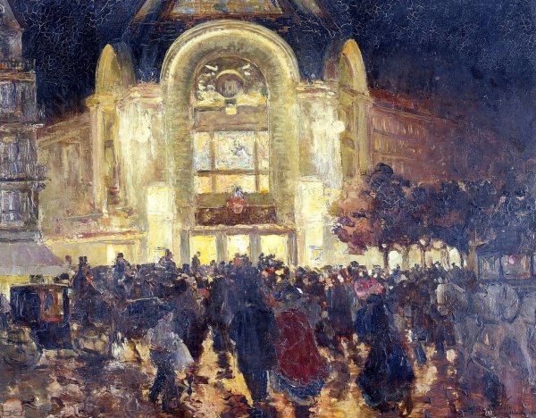 Gaumont Palace by Louis Abel-Truchet - Hand-Painted Oil Painting Reproduction