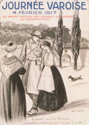 Journee Varoise. 4 fevrier 1917. Au profit exclusif des Oeuvres de Guerre du Departement by Louis Abel-Truchet Oil Painting