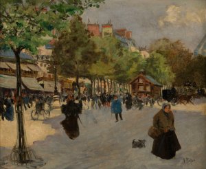 Le boulevard de Clichy by Louis Abel-Truchet Oil Painting