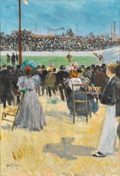 Le velodrome by Louis Abel-Truchet - Hand-Painted Oil Painting Reproduction