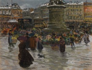 Place de la Republique by Louis Abel-Truchet Oil Painting