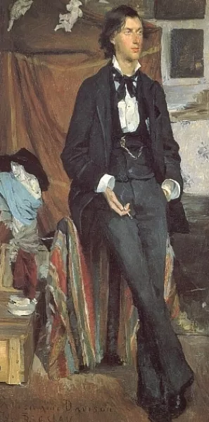 Henry Davison, English Poet by Louise Breslau Oil Painting