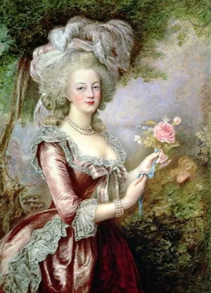 Marie Antoinette after Vigee-Lebrun painting by Louise Campbell Clay