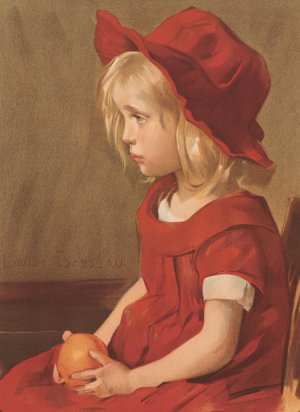 Fillette a L'Orange by Louise Catherine Breslau Oil Painting