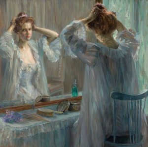 La Toilette by Louise Catherine Breslau Oil Painting