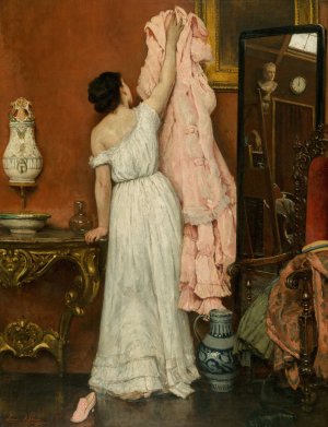 A Modern Cinderella by Louise Jopling Oil Painting
