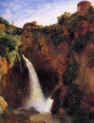 The Falls at Tivoli by Louise-Josephine Sarazin De Belmont Oil Painting