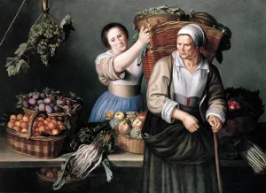At the Market Stall by Louise Moillon - Oil Painting Reproduction