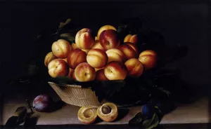 Basket of Apricots by Louise Moillon - Oil Painting Reproduction