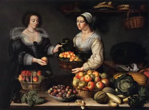 The Fruit and Vegetable Costermonger by Louise Moillon Oil Painting