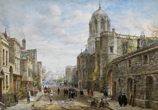 Christ Church, Oxford by Louise Rayner - Hand-Painted Oil Painting Reproduction