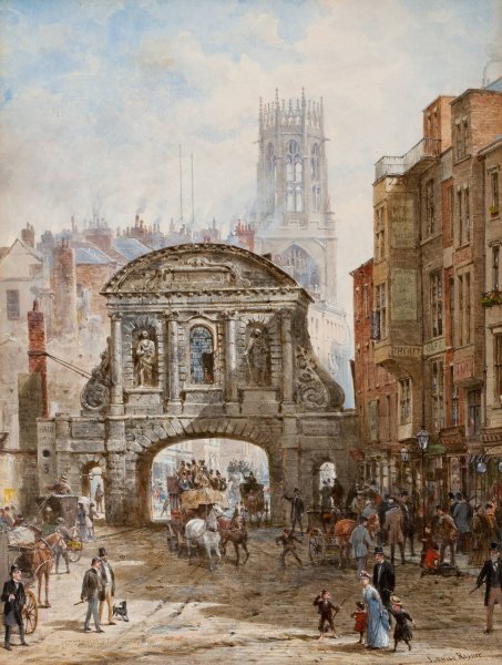 Main Product Photo of Temple Bar Painting by Louise Rayner