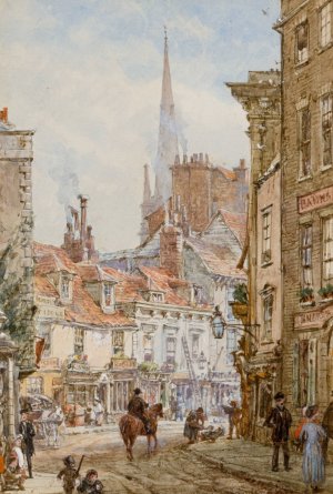 View of Cambridge by Louise Rayner Oil Painting