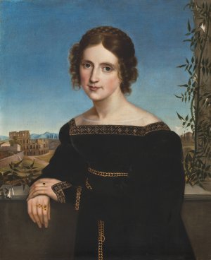 Portrait Of Fanny Caspers by Louise Seidler Oil Painting