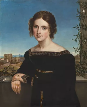 Portrait Of Fanny Caspers by Louise Seidler Oil Painting