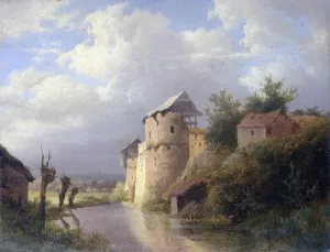 The Old Fortress by Louwrens Hanedoes Oil Painting