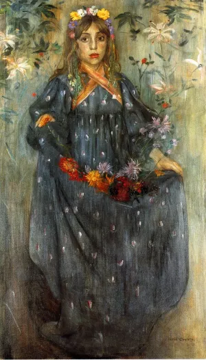 Autumn Flowers Oil painting by Lovis Corinth