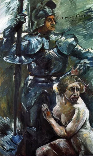 Beneath the Shield of Arms by Lovis Corinth - Oil Painting Reproduction