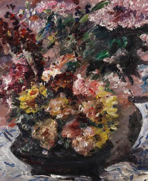 Blumen im Bronzekubel by Lovis Corinth Oil Painting