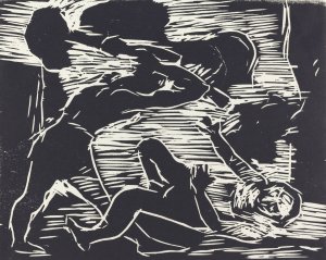 Cain and Abel by Lovis Corinth Oil Painting