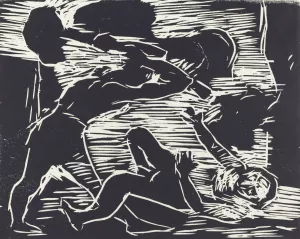 Cain and Abel by Lovis Corinth Oil Painting