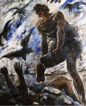 Cain Oil painting by Lovis Corinth