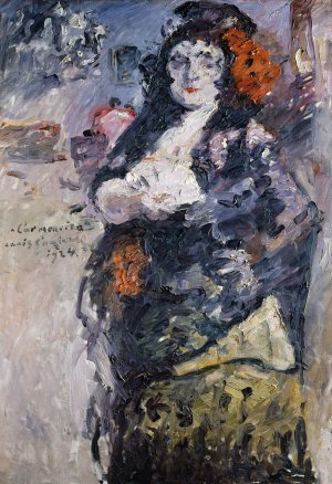 Carmencita, Portrait of Charlotte Berend-Corinth in Spanish Dress Oil painting by Lovis Corinth