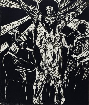 Christus am Kreuz by Lovis Corinth Oil Painting