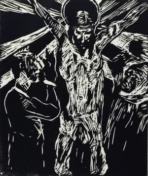 Christus am Kreuz by Lovis Corinth Oil Painting