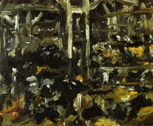 Cowshed Oil painting by Lovis Corinth