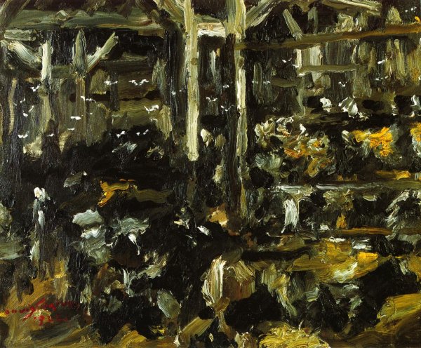 Cowshed by Lovis Corinth - Hand-Painted Oil Painting Reproduction