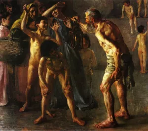 Diogenes Oil painting by Lovis Corinth