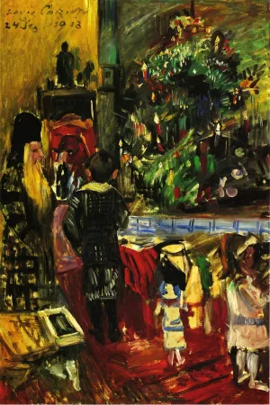 Distributing Christmas Presents painting by Lovis Corinth