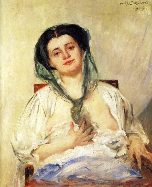 Donna Gravida by Lovis Corinth - Hand-Painted Oil Painting Reproduction