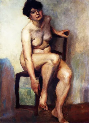 Female Nude by Lovis Corinth - Oil Painting Reproduction