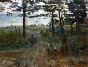 Fishermen's Cemetery at Nidden Oil painting by Lovis Corinth