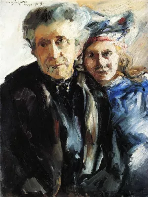 Grandmother and Granddaughter by Lovis Corinth Oil Painting