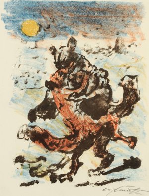 Isegrims Gattin Giremund Gibt Sich Reinecke Hin by Lovis Corinth Oil Painting