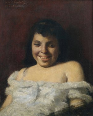 Laughing Girl by Lovis Corinth Oil Painting