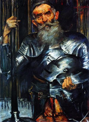 Old Man in Armour Oil painting by Lovis Corinth
