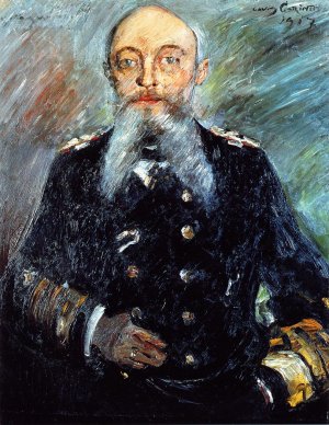 Portrait of Admiral Alfred von Tirpitz Oil painting by Lovis Corinth
