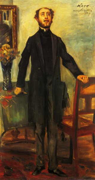 Main Product Photo of Portrait of Alfred Kerr Painting by Lovis Corinth
