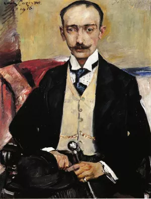 Portrait of Dr. Karl Schwarz by Lovis Corinth Oil Painting