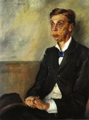 Portrait of Eduard, Count Keyserling by Lovis Corinth Oil Painting