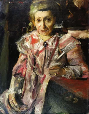 Portrait of Frau Hedwig Berend, 'Rosa Matinee' by Lovis Corinth Oil Painting