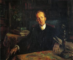 Portrait of Gerhart Hauptmann Oil painting by Lovis Corinth